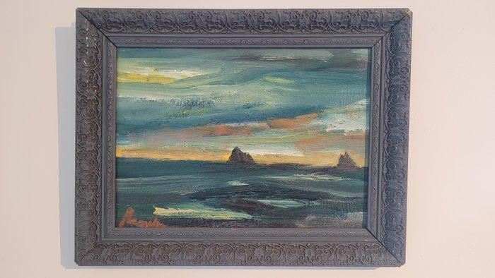 Constant Permeke (1886-1952) - Zeilschepen bij zonsopgang -, Antiquités & Art, Art | Peinture | Classique