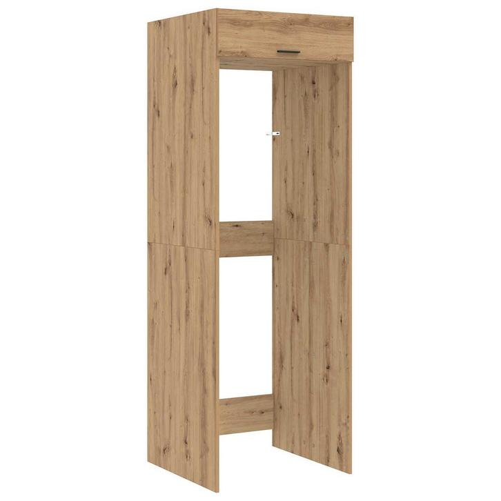 vidaXL Wasmachinekast Artisan Eiken 67,5 x 68 x 200 cm, Huis en Inrichting, Kasten | Overige, Nieuw, Verzenden