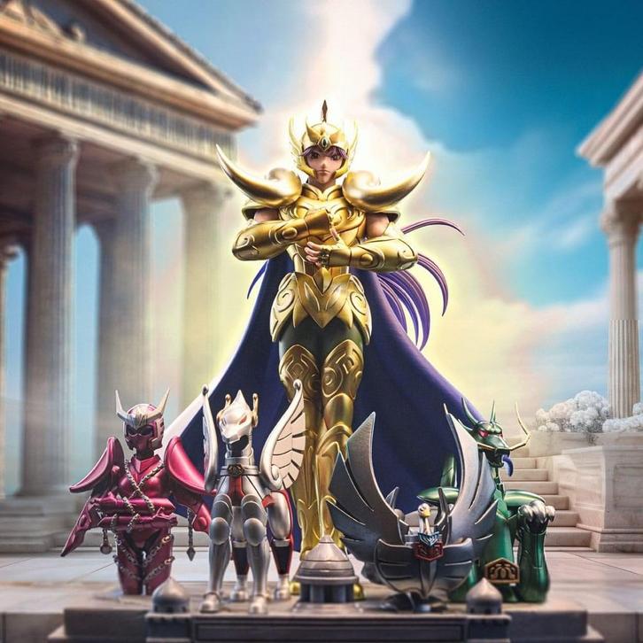 Saint Seiya Art Scale Statue 1/10 Aries Mu Deluxe 27 cm, Collections, Cinéma & Télévision, Enlèvement ou Envoi