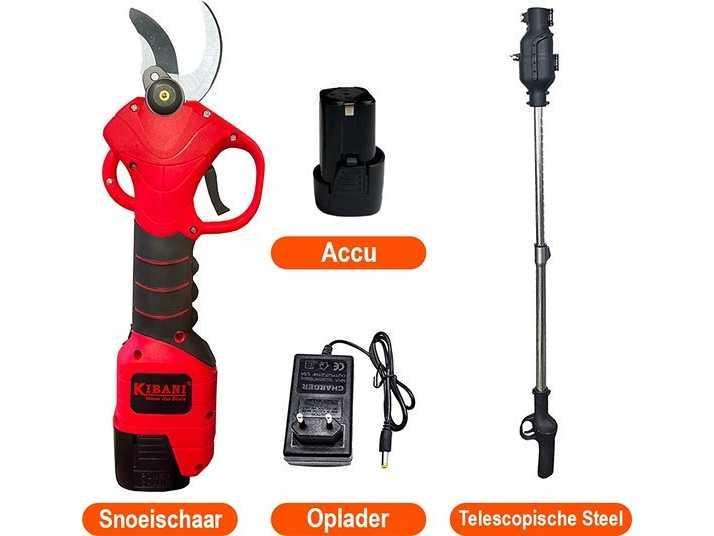 Online veiling - Kibani Telescopische Accu Takkenschaar, Articles professionnels, Machines & Construction | Jardin, Parc & Sylviculture