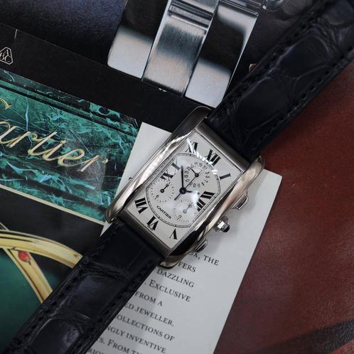Cartier Tank Americaine 2312, Handtassen en Accessoires, Horloges | Dames, Verzenden