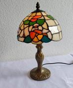 Tiffany Stil - Lampe - Tafellamp - Brons, Glas-in-lood