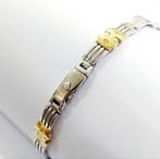 Armband - 18 karaat Geel goud, Witgoud - 0.23ct. tw. Diamant, Handtassen en Accessoires, Armbanden, Nieuw