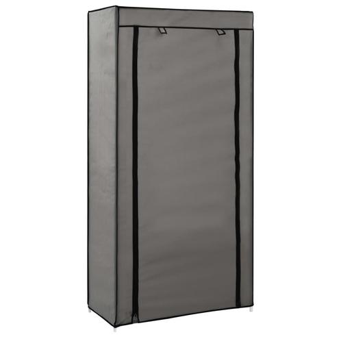 vidaXL Schoenenkast met hoes 58x28x106 cm stof grijs, Huis en Inrichting, Kasten | Schoenenkasten, Nieuw, Verzenden