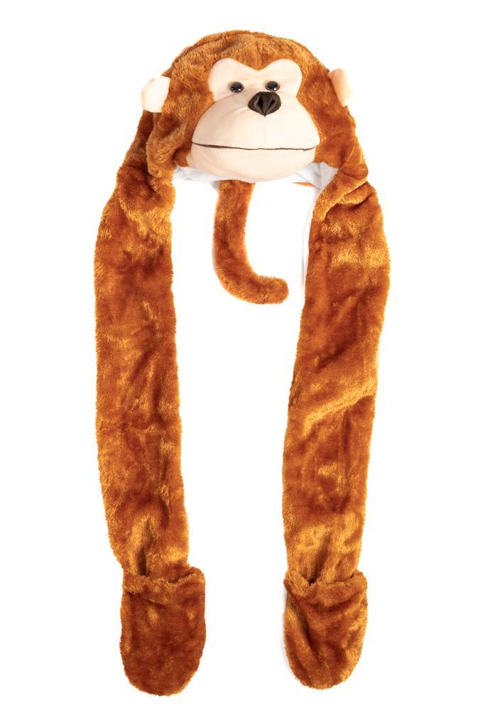 Muts Wanten Aap Sjaalmuts met Oortjes Aapje Bruin Oranje Bon, Kinderen en Baby's, Kinderkleding | Petten en Hoeden, Nieuw, Ophalen of Verzenden