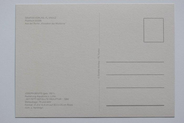 Joseph Beuys (1921-1986) - Karte Mit Fett gefüllte, Antiquités & Art, Antiquités | Autres Antiquités