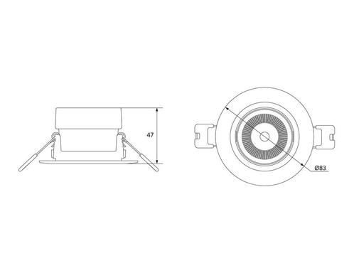 OPPLE LED Chiara 6W Inbouw Verstelbare Spot 3000K -, Doe-het-zelf en Bouw, Bouwverlichting, Verzenden