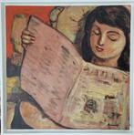 Aldo Damioli (1952) - Donna intenta alla lettura, Antiek en Kunst