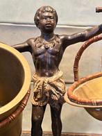 Beeld, Moor - 19 cm - Brons