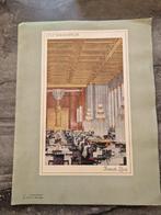 Document - french line Normandie - lot de 10 Menus du
