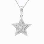 Ketting met hanger - 18 karaat Witgoud -  0.51ct. tw., Handtassen en Accessoires