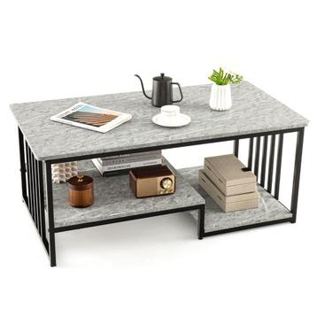 Tweedekans | Coast Salontafel - 2-Laags - Marmerlook - Max. beschikbaar voor biedingen