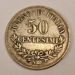Italie, Royaume Vittorio Emanuele II. 50 Centesimi 1867, Postzegels en Munten