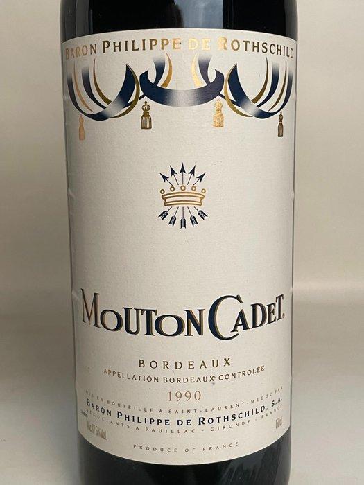 1990 Baron Philippe de Rothschild Mouton Cadet - Bordeaux, Verzamelen, Wijnen