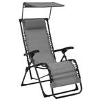 Terrasstoel Inklapbaar Grijs | Retour Deal | 55% Korting, Tuin en Terras, Tuinstoelen, Verzenden, Nieuw, Inklapbaar