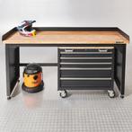 Datona Werkbank PRO met bamboe werkblad en, Doe-het-zelf en Bouw, Werkbanken, Ophalen of Verzenden, Nieuw