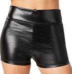 2dekans | Dressforfun Metallic hotpants zwart XL -, Ophalen of Verzenden