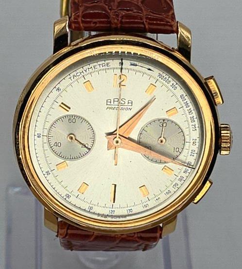 Auguste Reymond - Arsa - 18K Gold Chronograph - Valjoux 23 -, Handtassen en Accessoires, Horloges | Heren