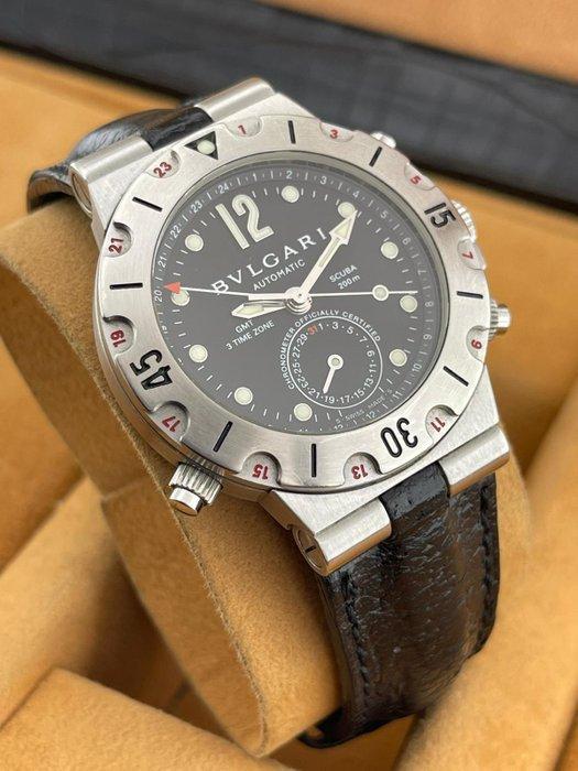 Bvlgari - Diagono - Homme - 2000-2010, Handtassen en Accessoires, Horloges | Heren