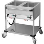 Bain Marie RVS trolley | 2.1kW | 2x 1/1 GN | Aftapkraan |, Verzenden, Nieuw in verpakking