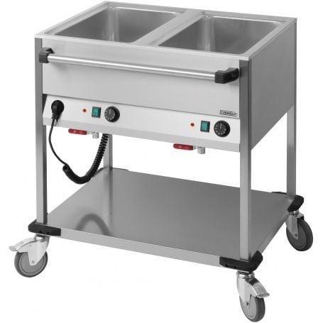 Bain Marie RVS trolley | 2.1kW | 2x 1/1 GN | Aftapkraan |, Zakelijke goederen, Horeca | Keukenapparatuur, Nieuw in verpakking