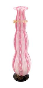 Mastri Vetrai Murano - Fles - Decoratieve Rosa Muranese met