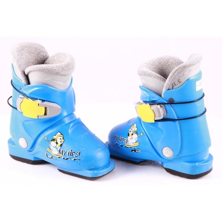 25 25,5 26 26,5 kinder skischoenen LANGE MY FIRST, blue/yell, Sport en Fitness, Skiën en Langlaufen, Verzenden