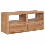 vidaXL Tv-meubel 90x30x40 cm massief teakhout, Huis en Inrichting, Kasten |Televisiemeubels, Verzenden, Nieuw