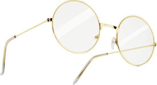 2dekans | Dressforfun Ronde retrobril met gouden montuur -, Enfants & Bébés, Costumes de carnaval & Déguisements, Enlèvement ou Envoi