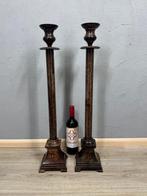Set hoge metalen kandelaren - Kandelaar (2) - Metaal,