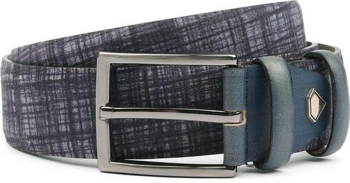 Suitable Leren Riem Navy maat 115 Heren, Kleding | Heren, Riemen en Ceintuurs, Riem of Ceintuur, Nieuw, Echt leder, Verzenden