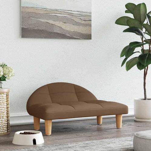 vidaXL Hondenmand 70x52x30 cm stof bruin, Dieren en Toebehoren, Honden-accessoires, Nieuw, Verzenden