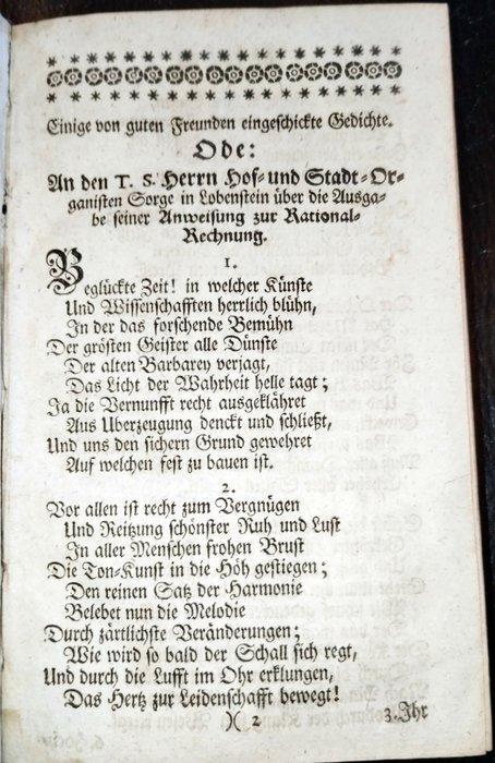 Sorge - Ausführliche und deutliche Anweisung zur, Antiek en Kunst, Antiek | Boeken en Manuscripten