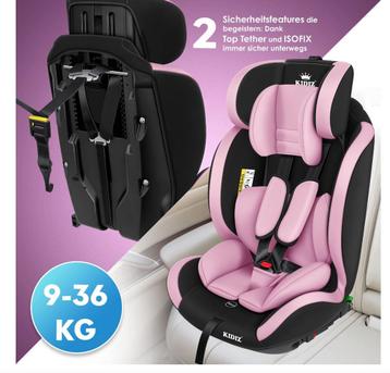 KIDIZ® Premium Kinderautostoel Groep 1+2+3, 9-36 kg, 5-punts beschikbaar voor biedingen