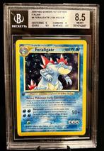 Pokémon - 4 Graded card - prima edizione - feraligatr,, Hobby en Vrije tijd, Verzamelkaartspellen | Pokémon, Nieuw