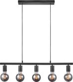 Tweedekans | Nordlux - Paco 5-Spot Hanglamp Black - 5, Huis en Inrichting, Ophalen of Verzenden, Nieuw