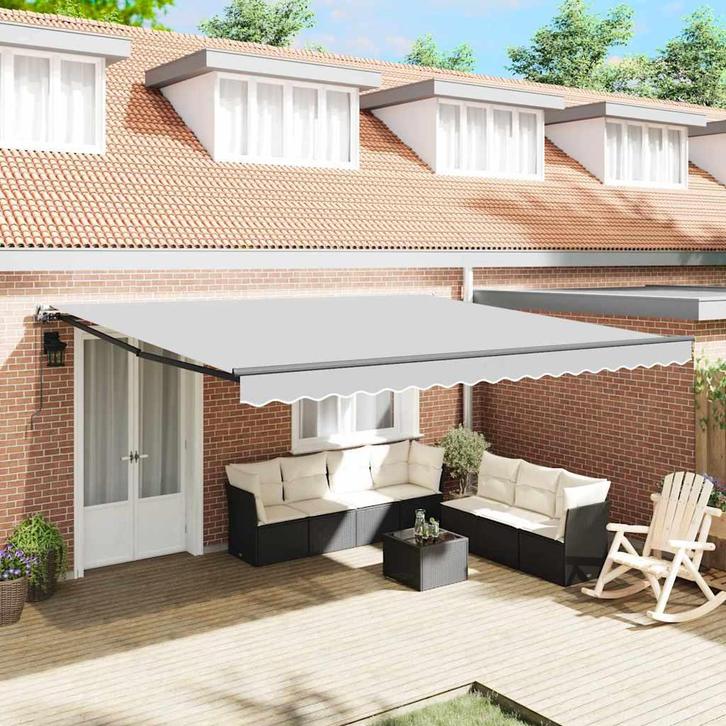 Markies Antraciet 4x3.5m Metaal | Retour Deal | 42% Korting!, Jardin & Terrasse, Protection solaire, Envoi