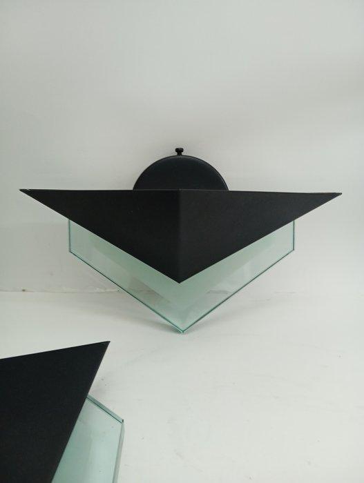 Lampe murale - Métal, Verre - Appliques murales, années, Antiek en Kunst, Antiek | Verlichting