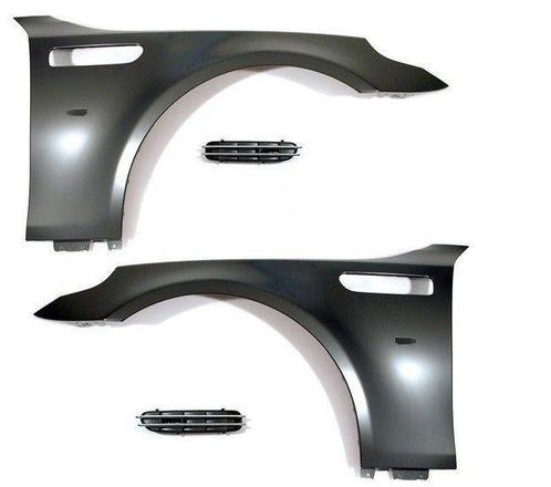 EVO Look Zijschermen BMW 5 Serie E60 E61 B195, Auto-onderdelen, Carrosserie, Nieuw, BMW, Voor, Links, Rechts, Spatbord