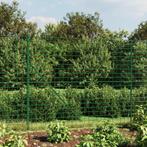 vidaXL Draadgaashek met grondankers 1,6x25 m groen, Verzenden, Nieuw