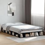 vidaXL Bedframe bewerkt hout zwart 120x200 cm, Huis en Inrichting, Slaapkamer | Bedden, Verzenden, Nieuw