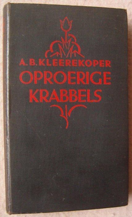 A.B. Kleerekoper - Lot met 4 uitgaven - 1924-1933, Antiek en Kunst, Antiek | Boeken en Manuscripten