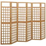 vidaXL Kamerscherm/trellis met 6 panelen 242,5x180 cm, Verzenden, Nieuw