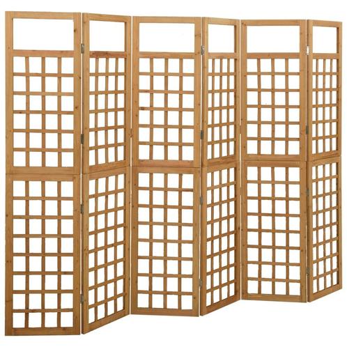 vidaXL Kamerscherm/trellis met 6 panelen 242,5x180 cm, Huis en Inrichting, Woonaccessoires | Overige, Nieuw, Verzenden