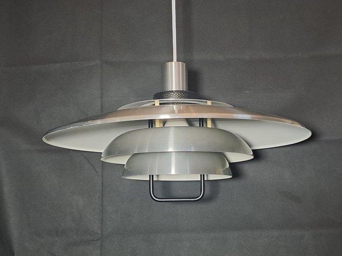 Jeka - Plafondlamp - Model Opus - Geborsteld aluminium -, Antiquités & Art, Antiquités | Éclairage