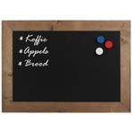 Krijtbord Magnetisch Hout Bruin 70x90 cm, Verzenden, Nieuw