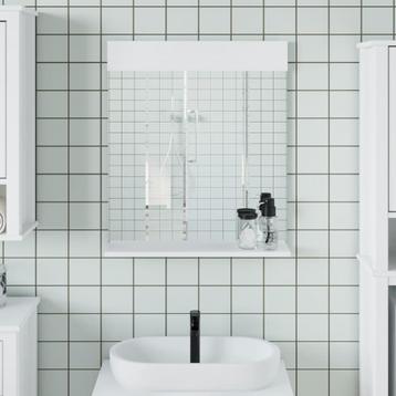 vidaXL Badkamerspiegel met schap BERG 60x12x70 cm massief, Verzenden