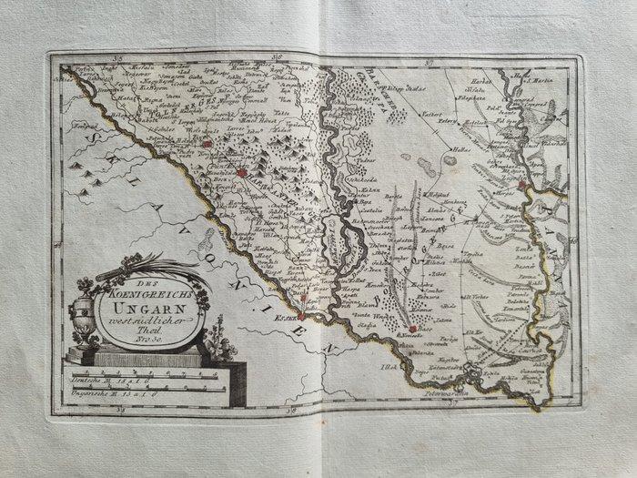 Europa - Noordoostelijk en zuidwestelijk Hongarije.; Franz, Boeken, Atlassen en Landkaarten