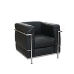 Alivar - Le Corbusier - Canapé - LC2 - Cuir, Acier