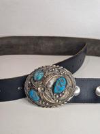 Boucle de ceinture en turquoise dorigine amérindienne -